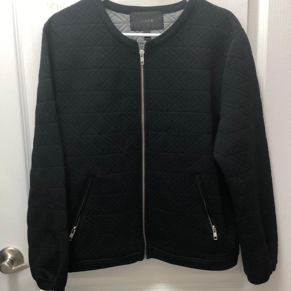 J Crew quilted bomber